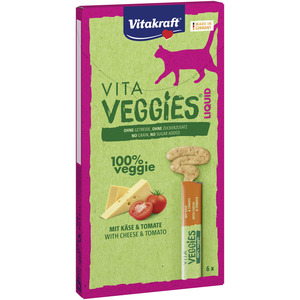 Vitakraft Vita Veggies Liquid snack m. ost og tomat - 90 g.